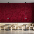 Crimson Textile Weave Mural Wallpaper — Deep Red Fabric Texture Mural Wallpaper - pure wallpaper artwork