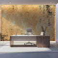Distressed Ochre Plaster Mural Wallpaper — Textured Grunge Wall Mural Wallpaper - pure wallpaper artwork
