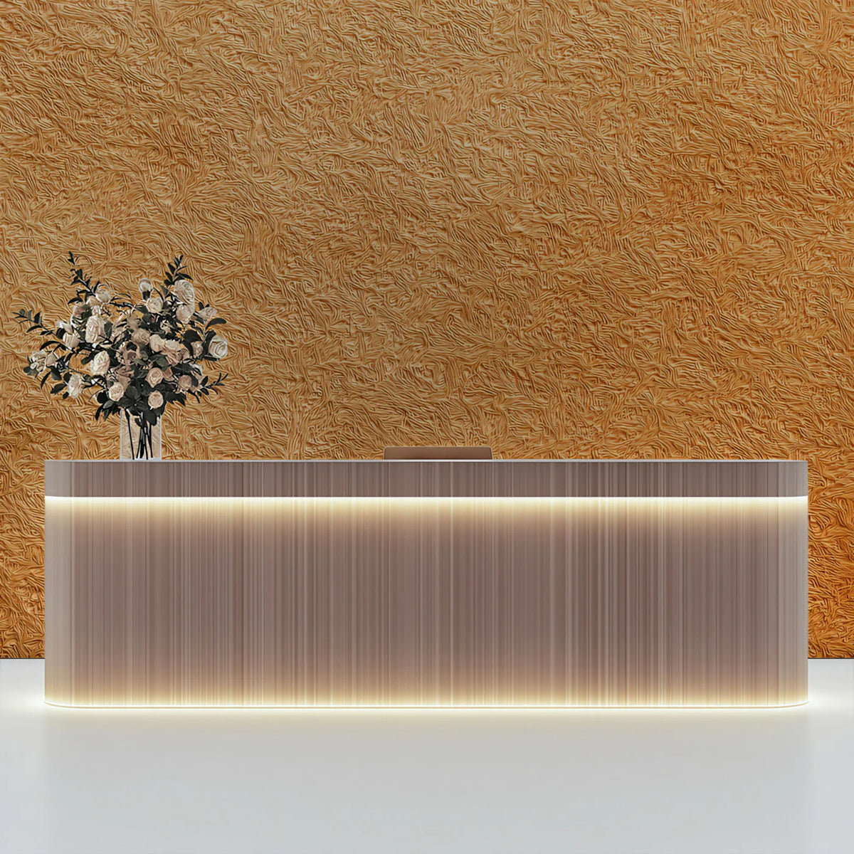 Sun-Drenched Amber Abstract Mural Wallpaper — Textured Fiber Design Mural Wallpaper - pure wallpaper artwork