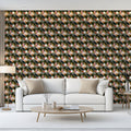 Abstract Brushstroke Plaid Mural Wallpaper — Artistic Texture Mural Wallpaper - pure wallpaper artwork