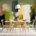 Abstract Brushstroke Mural Wallpaper — Earthy Modern Art Mural Wallpaper - pure wallpaper artwork