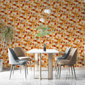 Woven Earth Brushstroke Mural Wallpaper — Textured Abstract Art Mural Wallpaper - pure wallpaper artwork