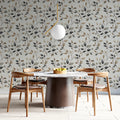 Minimalist Leaf Branch Mural Wallpaper — Soft Earthy Tones Mural Wallpaper - pure wallpaper artwork