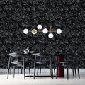 Abstract Dandelion Seed Mural Wallpaper in Monochrome Mural Wallpaper - pure wallpaper artwork