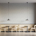 Minimalist Botanical Mural Wallpaper — Dainty Navy Leaf Pattern Mural Wallpaper - pure wallpaper artwork