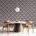 Abstract Leaf Diagonal Mural Wallpaper — Soft Minimalist Print Mural Wallpaper - pure wallpaper artwork