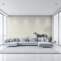 Minimalist Cheetah Savanna Mural Wallpaper — Modern Safari Style Mural Wallpaper - pure wallpaper artwork