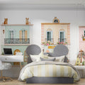 Charming European Storefronts Mural Wallpaper — Whimsical Townhouse Art Mural Wallpaper - pure wallpaper artwork