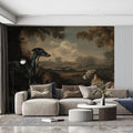 Greyhound Hunting Scene Mural Wallpaper — Old Master Oil Painting Mural Wallpaper - pure wallpaper artwork