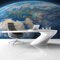 Orbital Earth View Mural Wallpaper —Cinematic Global Panorama Mural Wallpaper - pure wallpaper artwork
