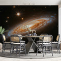 Edge-On Spiral Galaxy Mural Wallpaper — Cosmic Starlight Design Mural Wallpaper - pure wallpaper artwork