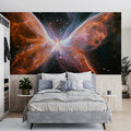 Cosmic Butterfly Nebula Mural Wallpaper — Celestial Art Decor Mural Wallpaper - pure wallpaper artwork