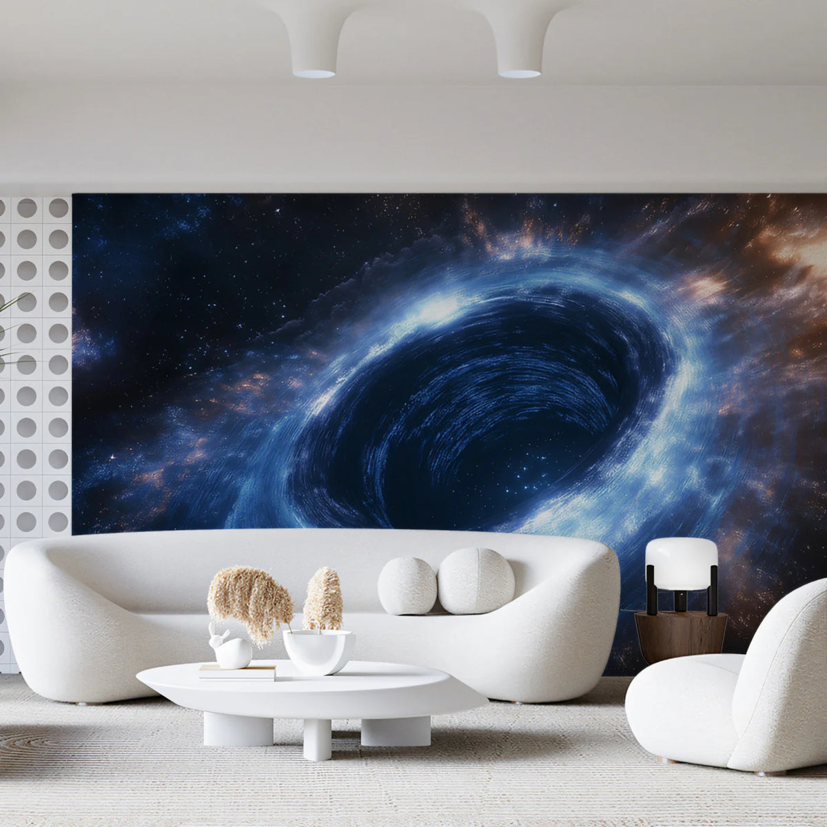 Cosmic Accretion Disk Mural Wallpaper — Deep Space Vortex Mural Mural Wallpaper - pure wallpaper artwork