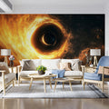Cosmic Black Hole Vortex Mural Wallpaper — Deep Space Energy Mural Wallpaper - pure wallpaper artwork