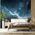 Cosmic Nebula Valley Mural Wallpaper — Deep Space Wall Art Mural Wallpaper - pure wallpaper artwork