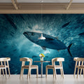 Tuna Vortex Underwater Mural Wallpaper — Realistic Aquatic Scene Mural Wallpaper - pure wallpaper artwork
