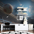 Match Day Soccer Ball Mural Wallpaper — Sun-Drenched Stadium View Mural Wallpaper - pure wallpaper artwork