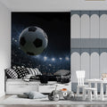 Night Soccer Stadium Mural Wallpaper — Cinematic Sports Action Mural Wallpaper - pure wallpaper artwork