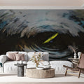 Kayak Vortex Mural Wallpaper — Dynamic Abstract Expressionism Mural Wallpaper - pure wallpaper artwork