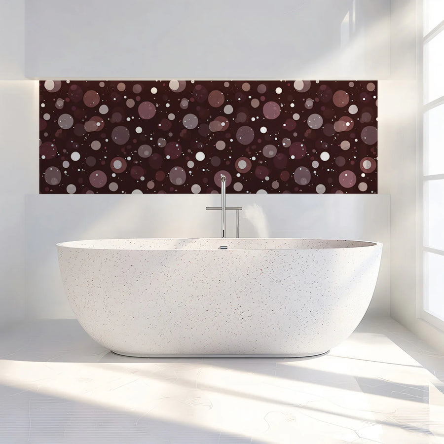 Dark Bokeh Dot Mural Wallpaper — Abstract Geometric Decor Mural Wallpaper