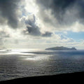 Dramatic Seascape Mural Wallpaper —Moody Coastal Horizon Mural Wallpaper - pure wallpaper artwork