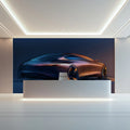 Futuristic Sports Car Sketch Mural Wallpaper —Bold Concept Art Mural Wallpaper - pure wallpaper artwork
