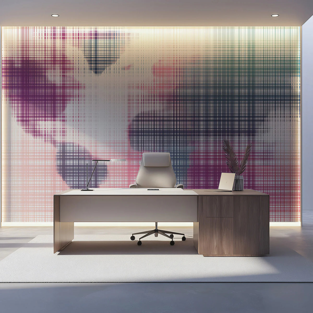 Blurred World Map Mural Wallpaper — Modern Crosshatch Art Mural Wallpaper - pure wallpaper artwork