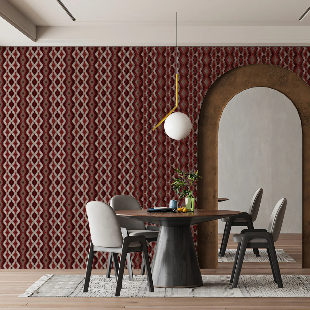 Traditional Knit Diamond Mural Wallpaper — Cozy Textile Print Mural Wallpaper - pure wallpaper artwork