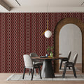 Traditional Knit Diamond Mural Wallpaper — Cozy Textile Print Mural Wallpaper - pure wallpaper artwork