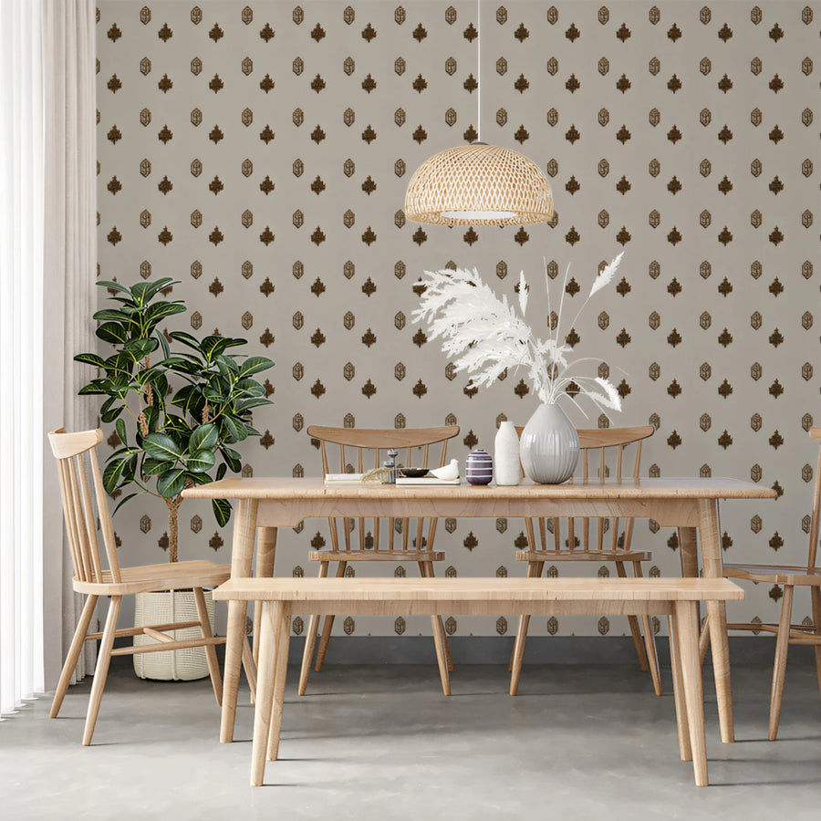 Playing Card Icon Mural Wallpaper — Minimalist Geometric Print Mural Wallpaper