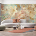 Watercolor Spring Blossom Mural Wallpaper — Soft Pastel Floral Mural Wallpaper - pure wallpaper artwork