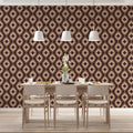 Kilim Diamond Weave Mural Wallpaper — Earthy Geometric Print Mural Wallpaper - pure wallpaper artwork