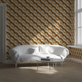 Diagonal Weave Geometric Mural Wallpaper — Earthy Minimalist Mural Wallpaper - pure wallpaper artwork