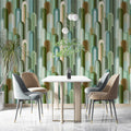 Capsule Cluster Mural Wallpaper — Mid-Century Geometric Print Mural Wallpaper - pure wallpaper artwork