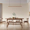 Minimalist Scalloped Line Art Mural Wallpaper in Warm Cream Mural Wallpaper - pure wallpaper artwork