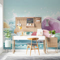 Dreamy Pastel Pebbles Mural Wallpaper Soft Sea Foam Art Mural Wallpaper - pure wallpaper artwork