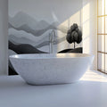 Minimalist Rolling Hills Mural Wallpaper in Monochrome Shades Mural Wallpaper - pure wallpaper artwork
