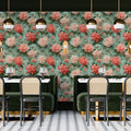 Vintage Peony Oil Painting Mural Wallpaper — Impressionistic Floral Mural Wallpaper - pure wallpaper artwork