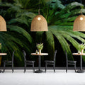 Deep Tropical Palm Leaf Mural Wallpaper — Moody Botanical Art Mural Wallpaper - pure wallpaper artwork