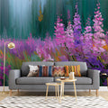 Wildflower Meadow Impressionist Mural Wallpaper - pure wallpaper artwork