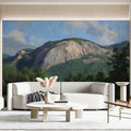Mountain Highway Landscape Mural Wallpaper — Impressionist Horizon Mural Wallpaper - pure wallpaper artwork
