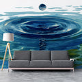 Zen Water Ripple Mural Wallpaper — Minimalist Watercolor Design Mural Wallpaper - pure wallpaper artwork