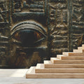 Ancient Egyptian Stone Hieroglyph Mural Wallpaper — Textured Relief Mural Wallpaper - pure wallpaper artwork