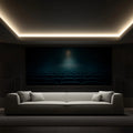 Empty Cinema Seating Mural Wallpaper — Moody Spotlight Perspective Mural Wallpaper - pure wallpaper artwork