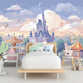 Fantasy Castle Theme Park Mural Wallpaper — Whimsical Storybook Art Mural Wallpaper - pure wallpaper artwork