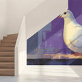 Dove of Peace Mural Wallpaper — Abstract Painterly Wall Art Mural Wallpaper - pure wallpaper artwork