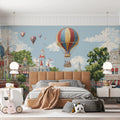 Victorian Townscape Mural Wallpaper — Whimsical Fantasy Adventure Mural Wallpaper - pure wallpaper artwork