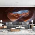 Antelope Canyon Sandstone Mural Wallpaper — Fluid Earthy Curves Mural Wallpaper - pure wallpaper artwork