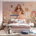 Anime Fairy Garden Mural Wallpaper — Soft Whimsical Illustration Mural Wallpaper - pure wallpaper artwork