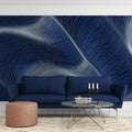 Data Stream Wave Mural Wallpaper — Modern Abstract Geometric Design Mural Wallpaper - pure wallpaper artwork